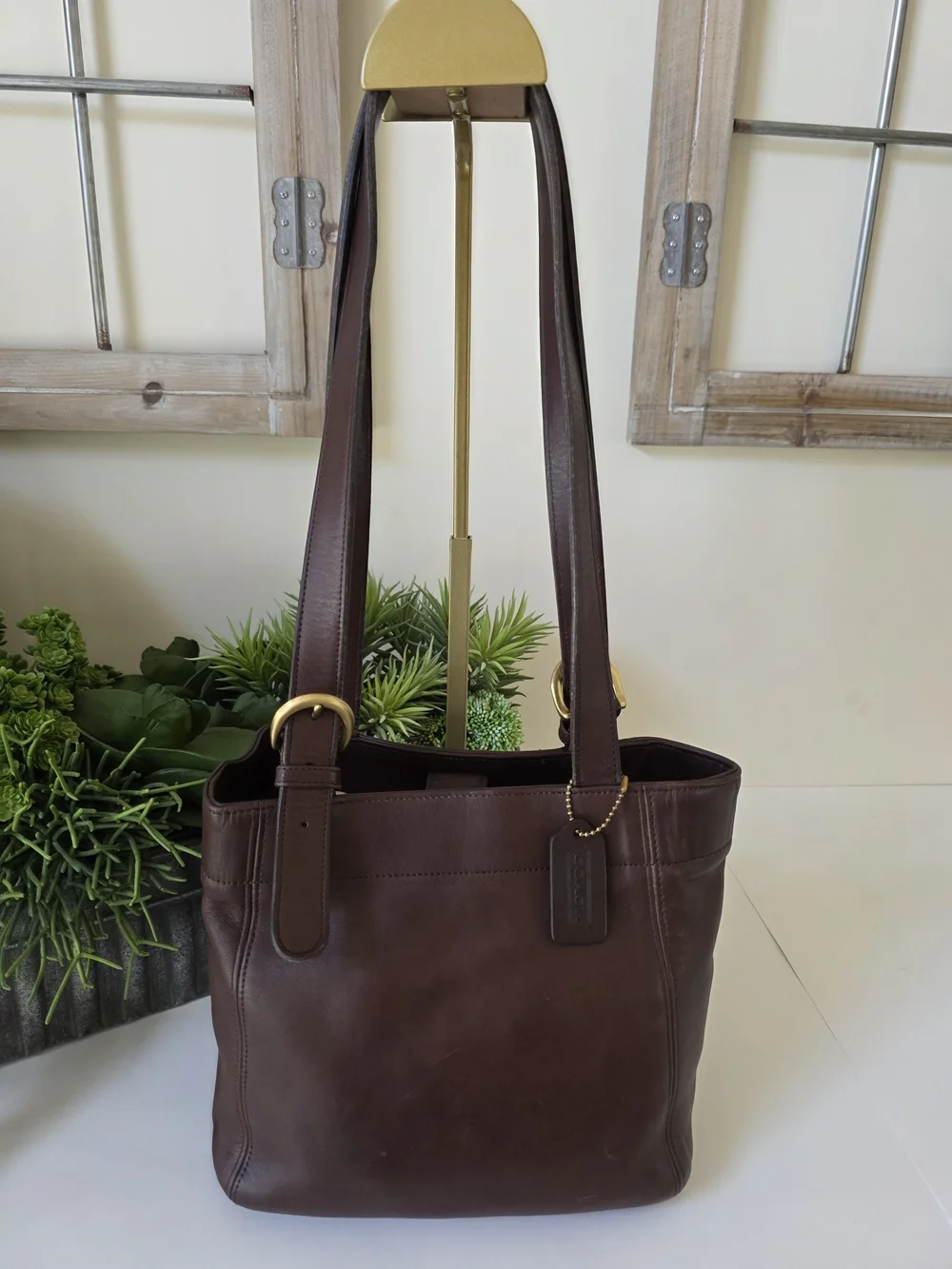 Vintage Coach Soho Buckle Bag Mahogany Glove Tanned Leather Bag